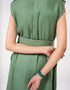 TEXTURED BUTTON DOWN DRESS